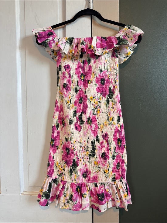Abercrombie & Fitch Dresses & Skirts - Abercrombie & Fitch Pink Floral Ruffle Sundress